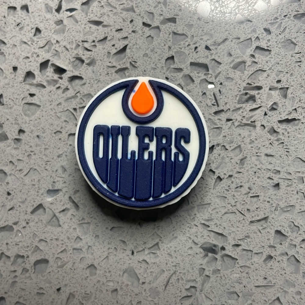 7/$10 NHL Edmonton Oilers crocs shoe charm Jibbitz